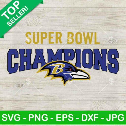 Super Bowl Champions Baltimore Ravens SVG