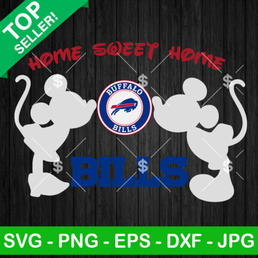 Mickey Minnie Home Sweet Home Buffalo Bills Svg