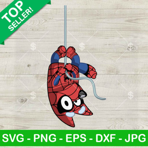 Bluey Spider Man Svg