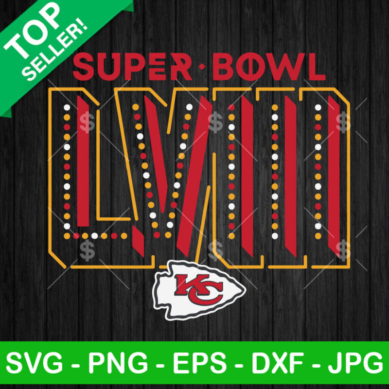 Kansas City Chiefs Super Bowl LVIII SVG, Kansas City Chiefs Team SVG, NFL Super Bowl 2024 SVG PNG DXF EPS