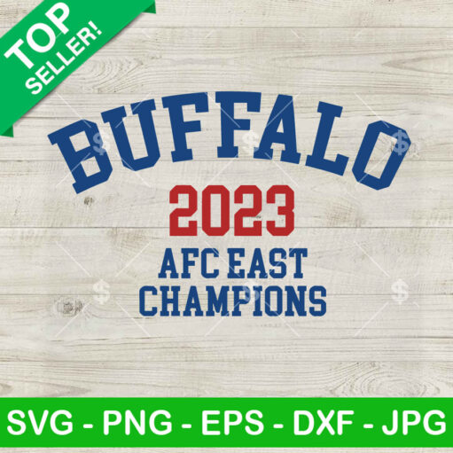 Buffalo 2023 Afc East Champions Svg