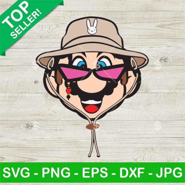 Super Mario Bad Bunny SVG
