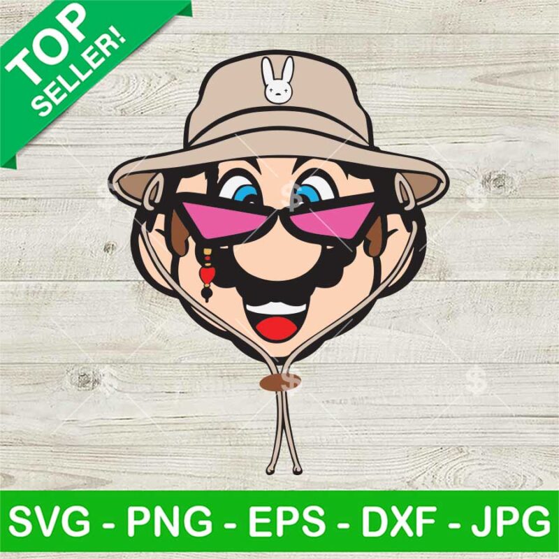Super Mario Bad Bunny SVG
