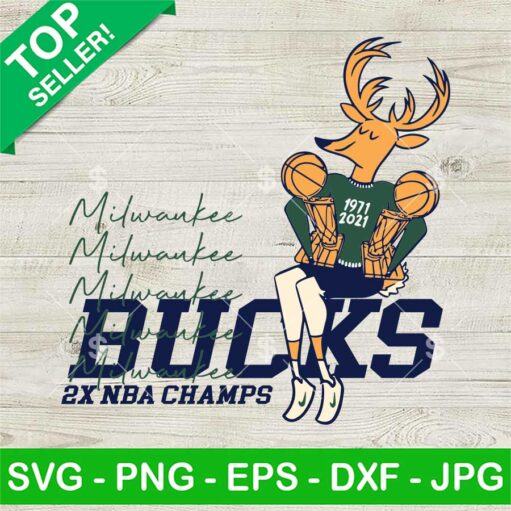 Milwaukee Bucks Nba Champs Svg