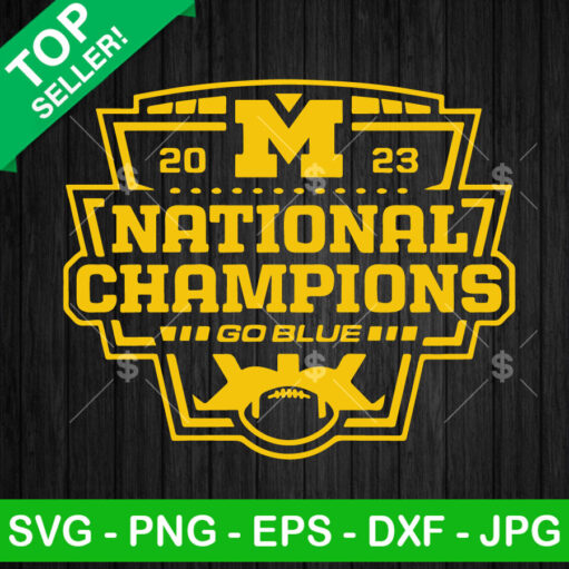 Michigan National Champions Go Blue Svg