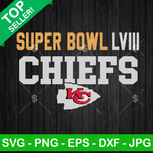 Super Bowl Lviii Chiefs Champions Svg