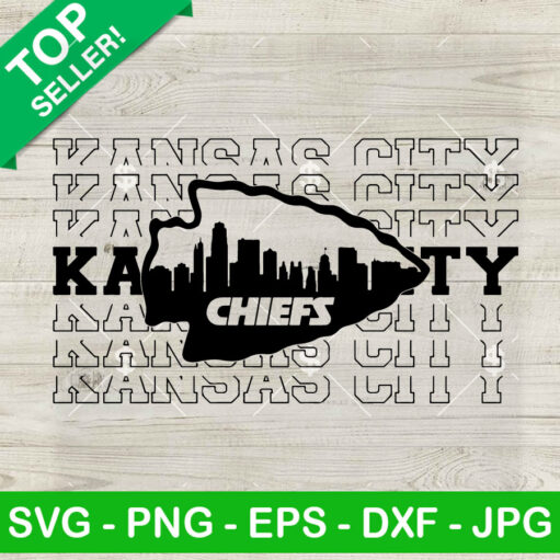 Kansas City Chiefs Skyline SVG