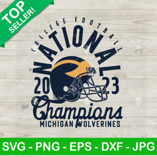 College Football National Champions Michigan Wolverines SVG