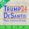 Trump 2024 Desantis Make America Florida SVG