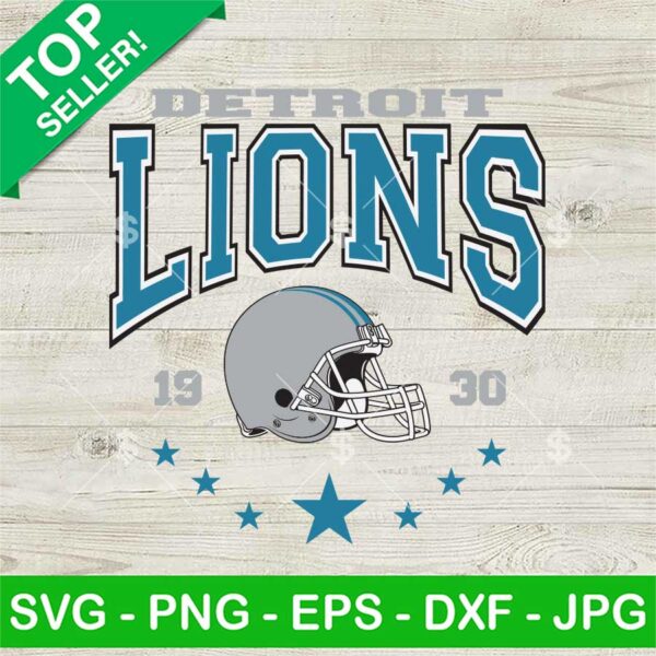 Detroit Lions Football 1930 SVG