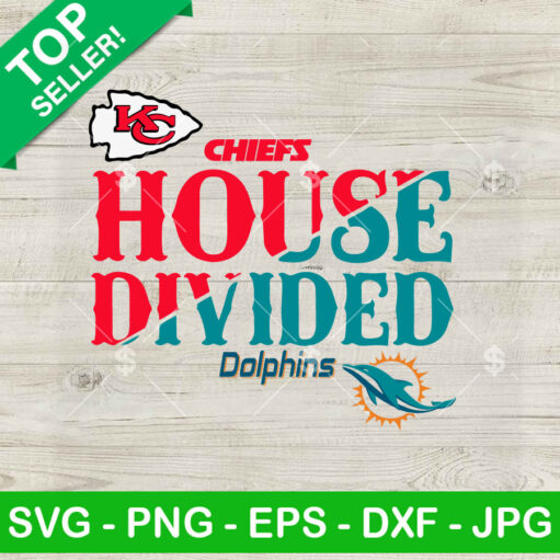 Kc Chiefs House Divided Dolphins Svg