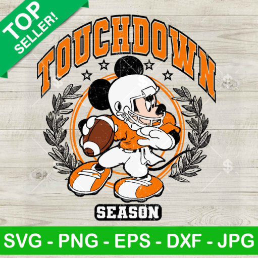 Mickey Mouse Touchdown Season SVG