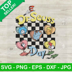 Vintage Dr Seuss Day Heart SVG