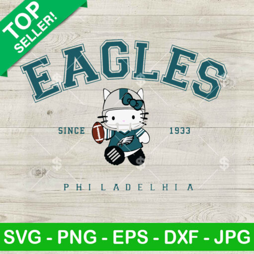 Hello Kitty Philadelphia Eagles Since 1933 SVG