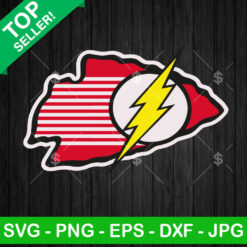 KC Chiefs The Flash logo SVG, Kansas City Chiefs Football x Flash SVG, Kansas City Chiefs SVG PNG