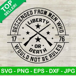 Liberty or death 1776 SVG