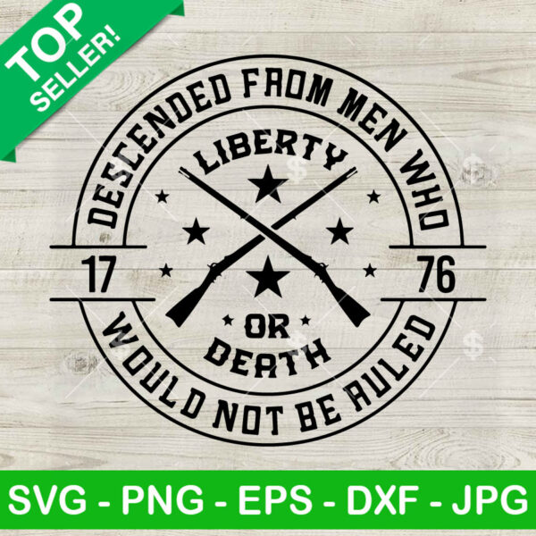 Liberty or death 1776 SVG