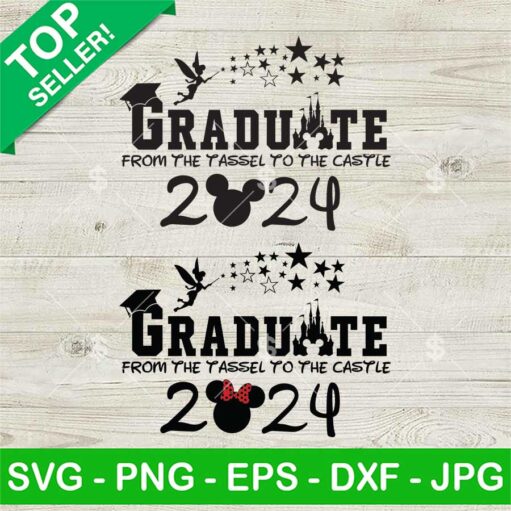 Disney Mouse Castle Graduate 2024 SVG