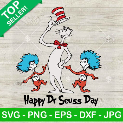 Cat In Hat Happy Dr Seuss Day Svg