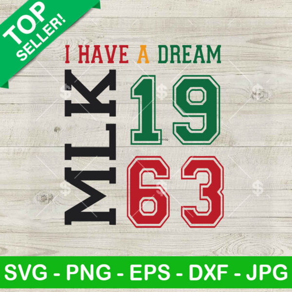 I Have A Dream MLK 1963 SVG