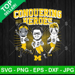 Conquering Heroes National Champions 2023 SVG, Michigan Champions 2023 SVG, Michigan National Champions SVG PNG