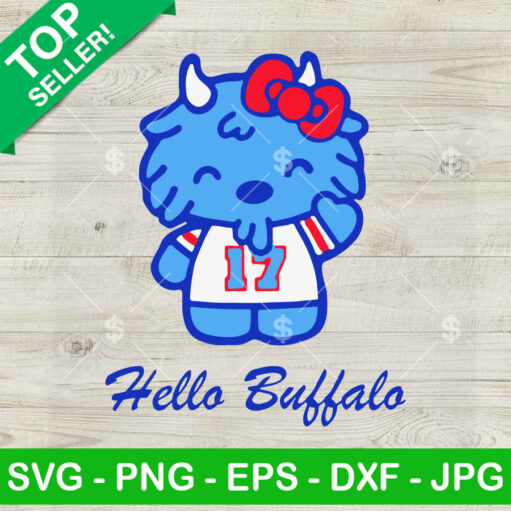 Hello Buffalo Kittie Cat Svg