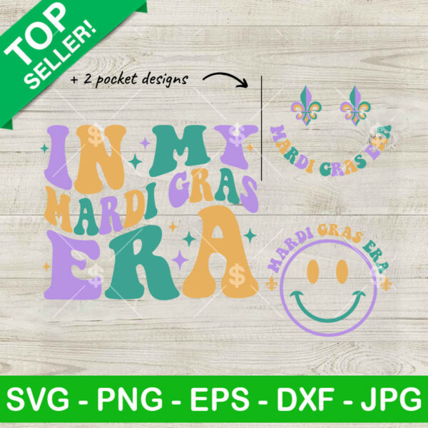 In My Mardi Gras Era Smiley Face SVG