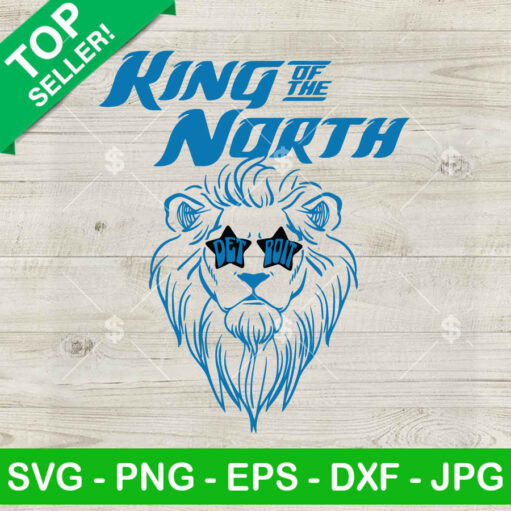 King of The North Detroit Lions SVG