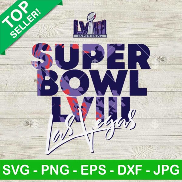 Super Bowl LVIII Las Vegas SVG