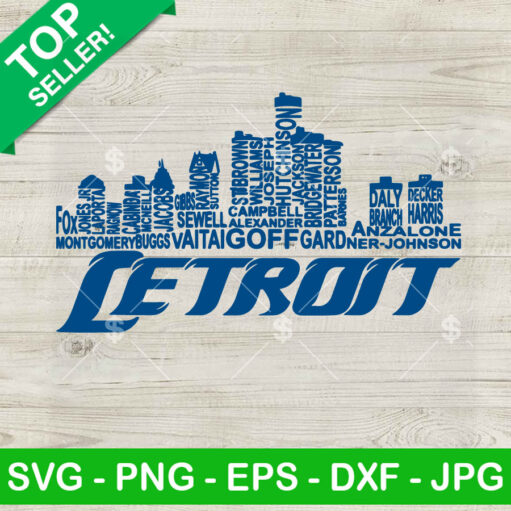 Detroit Lions city SVG