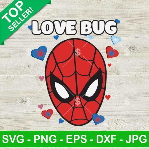 Spider Man Love Bug Valentine SVG