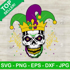 Mardi Gras Skull SVG