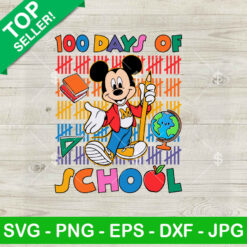 Mickey Mouse 100 Days Of School SVG