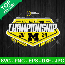 CFP National Championship Michigan Wolverines SVG, Michigan Championship 2024 SVG, Michigan Wolverines Football SVG PNG