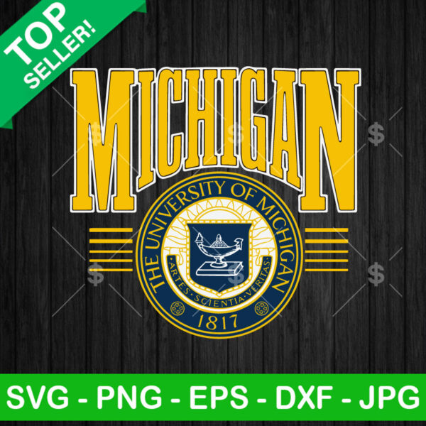 University of Michigan Football SVG, Michigan Wolverines logo SVG, University of Michigan SVG PNG