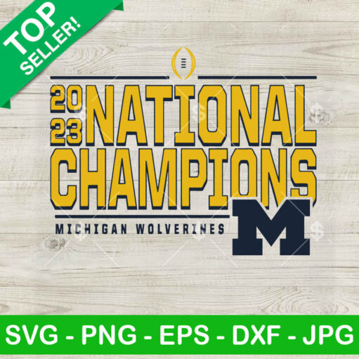 Michigan College Football National Championship Svg