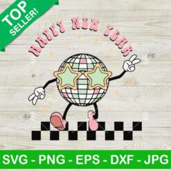 Happy New Year Disco Ball SVG