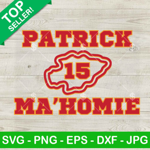 Patrick Mahomes 15 SVG