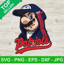 Super Mario New England Patriots NFL SVG, Super Mario NFL SVG, New England Patriots Football SVG PNG EPS DXF