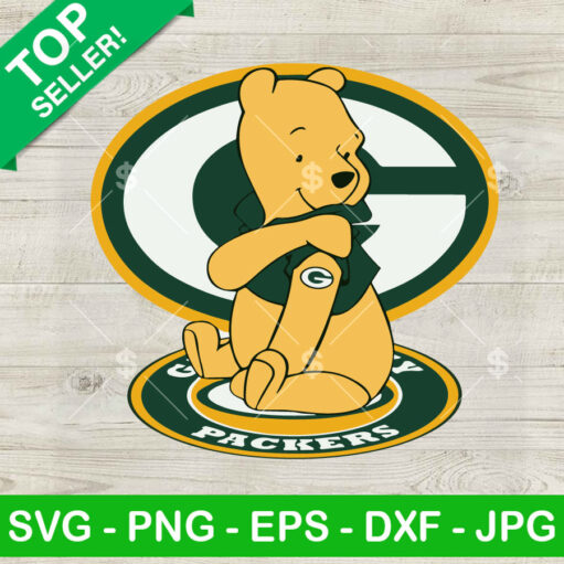 Winnie the Pooh Green bay Packers SVG