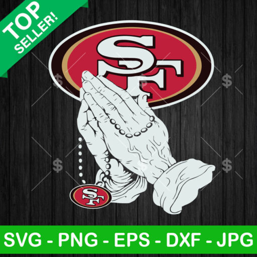 San Francisco 49ers Prayer hand SVG