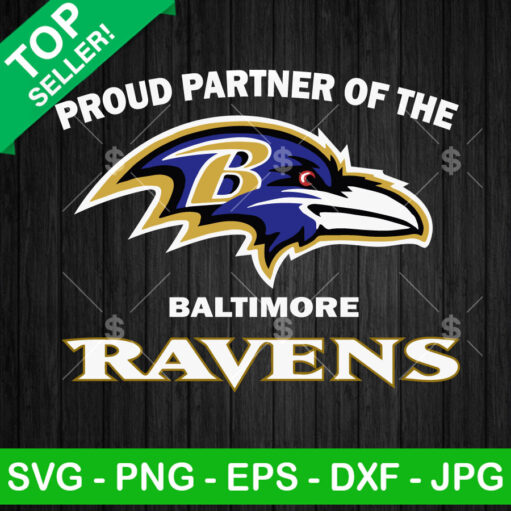 Proud Partner Of The Baltimore Ravens Svg