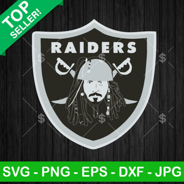 Oakland Raiders Jack Sparrow SVG,, Las Vegas Raiders Football SVG, Oakland Raiders SVG