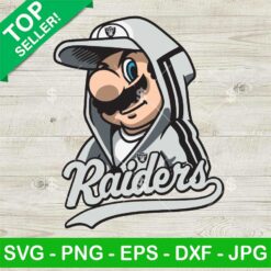 Super Mario Las Vegas Raiders NFL SVG, Super Mario NFL SVG, Las Vegas Raiders SVG PNG EPS DXF