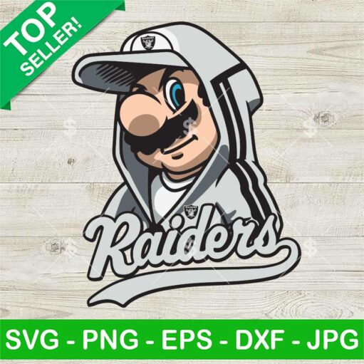 Super Mario Las Vegas Raiders NFL SVG