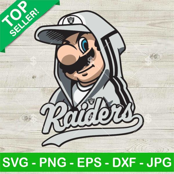 Super Mario Las Vegas Raiders NFL SVG, Super Mario NFL SVG, Las Vegas Raiders SVG PNG EPS DXF