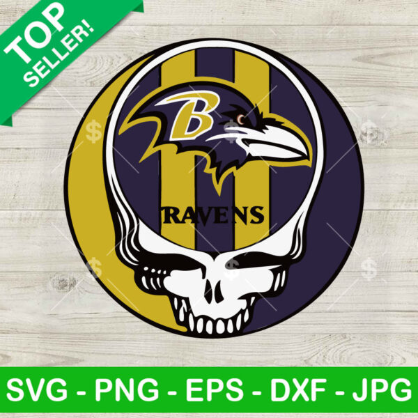 Grateful Dead Baltimore Ravens SVG