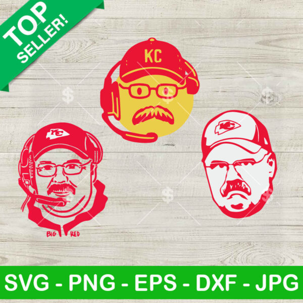 Andy Reid KC Chiefs Coach bundle SVG