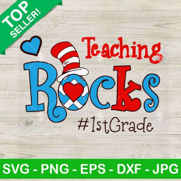 Teaching rocks 1st Grade SVG