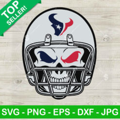 Houston Texans Skull Helmet SVG, Houston Texans Skull NFL Football SVG, Houston Texans SVG PNG EPS DXF